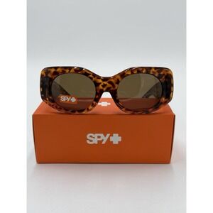 SPY Hangout Sunglasses Tort Frame Brown Lenses New In Box Cheetah